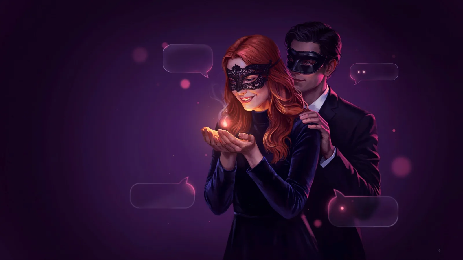 A chat bubble reignited by a spark